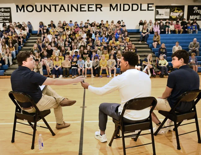 A World Series of messages, ideas Monday at Mountaineer Middle